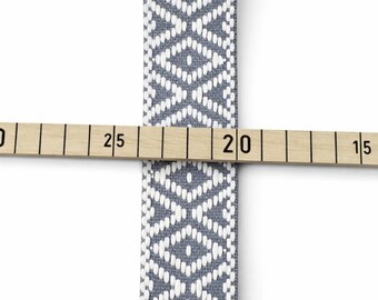 Gurtband Ethno Rautenmuster 40 mm