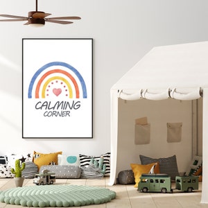 Set of 2 Calming Strategies, Feelings Poster, Educational Posters, Emotions Chart, Kids Room Deco, Homeschool Decor, Emotions poster, image 7
