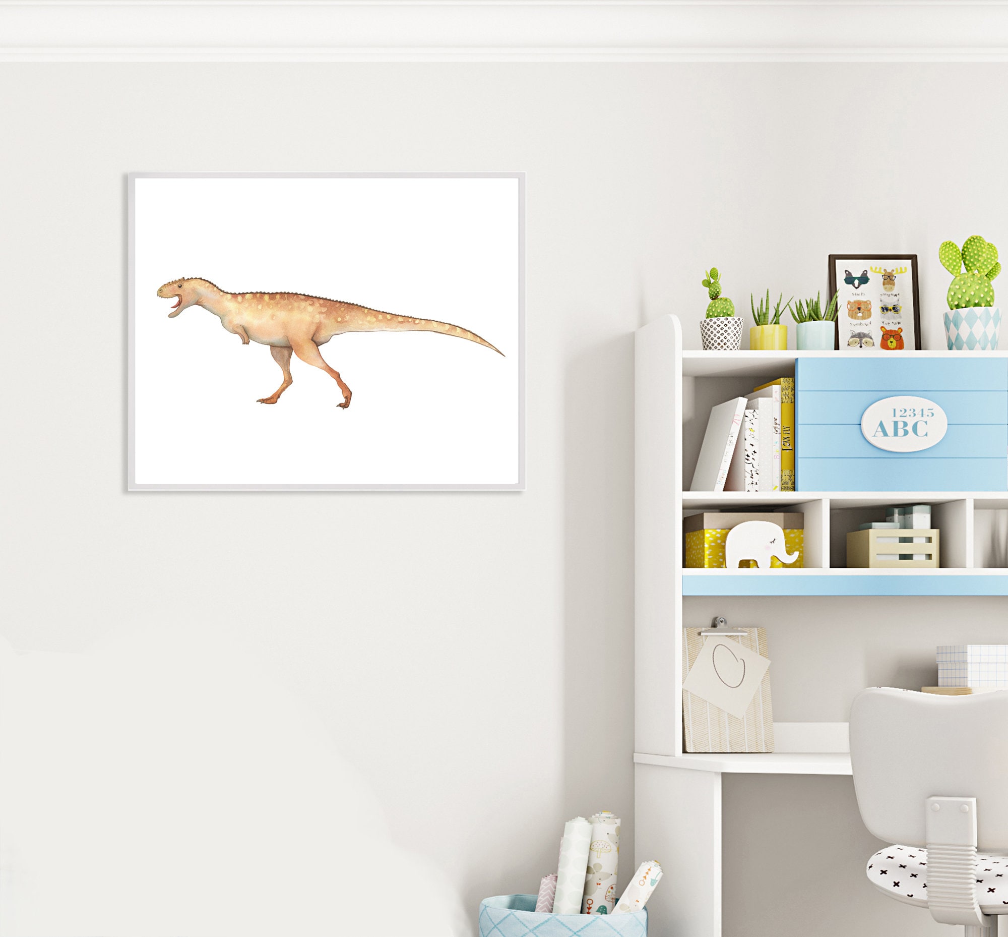 Xenotarsosaurus Dinosaur Watercolor Print: Nursery Kids Decor (digital  Download) - Etsy, image size:2000x1858