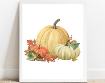 Fall Decor Print,Fall Printable Wall Art, Thanksgiving Decor,Autumn Wall Art,Autumn Decor,Autumn Decor poster,Fall poster, Pumpkin Wall Art