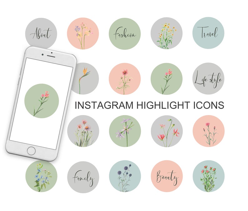 20 Instagram Story Highlight Icons Instagram Highlight | Etsy