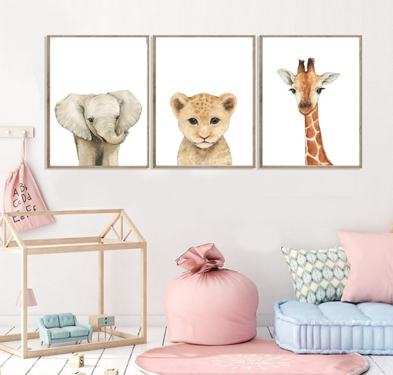 Etsy nursery store animal prints