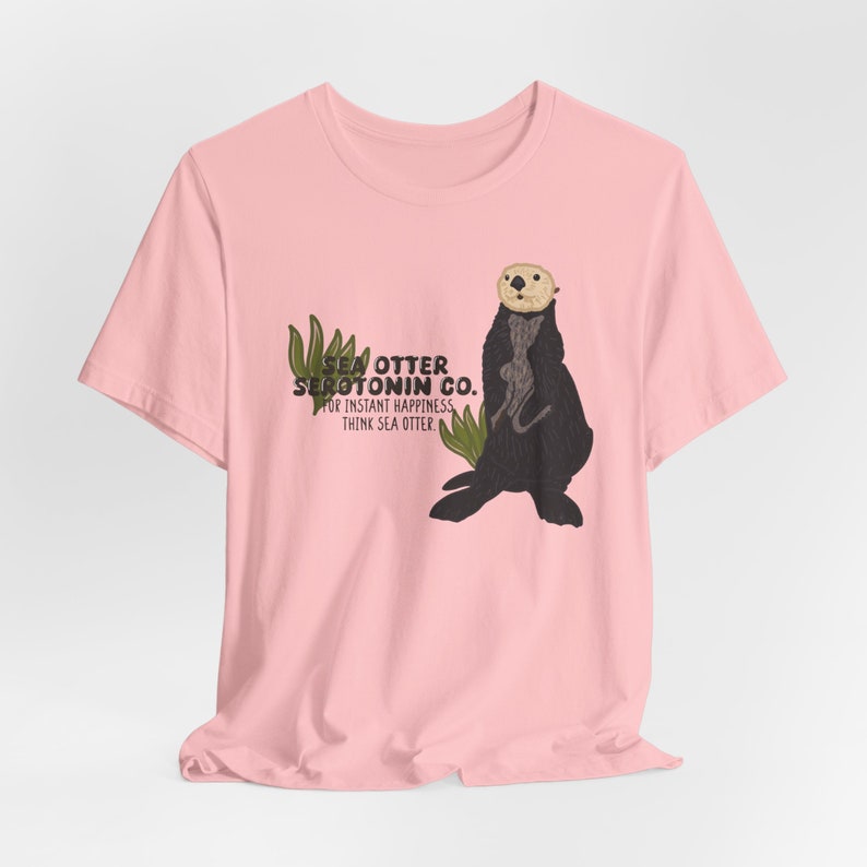 Sea Otter Graphic Tee Cute Ocean Animal T-shirt, Wildlife Lover Gift ...