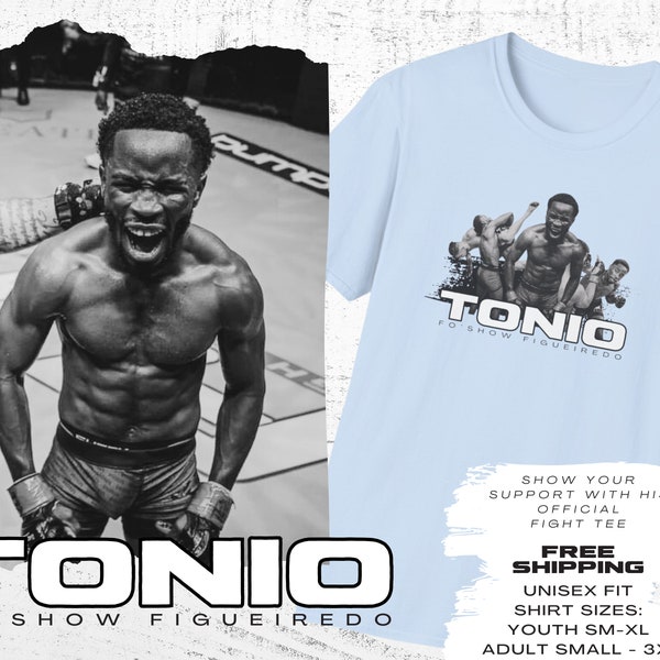 Tonio "Fo' Show" Figueiredo Custom MMA Fighter Tee | WAR Fighting System Fighter Merch