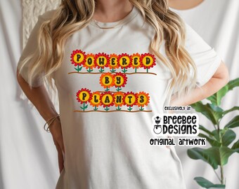 Plant-Powered Vegan T-Shirt | Flower Power Tee