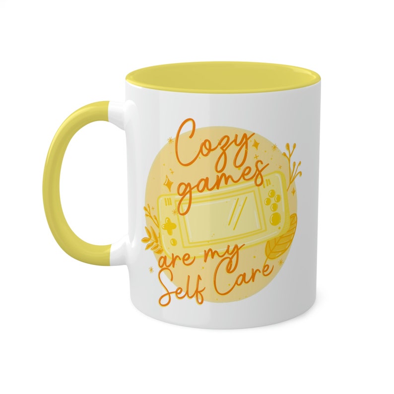Gamer Girl Coffee Mug | Cozy Games Self Care Ceramic Cup image 8