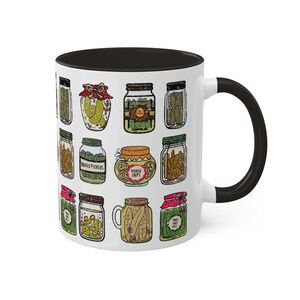 Pickle Jar Design Coffee Mug | Quirky Ceramic Foodie Cup Bild 7
