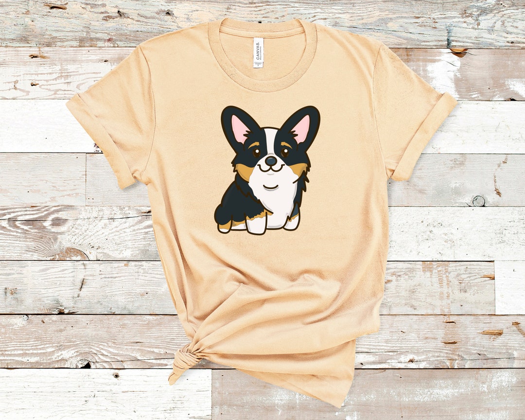 Pembroke Corgi Unisex Graphic T-shirt Black Tri-color Corgi Owner Gift