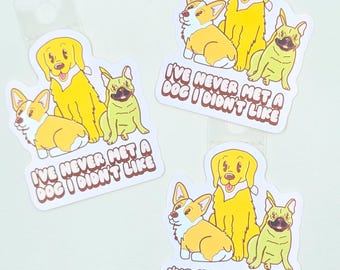 Dog Lover Sticker | Cute Simple Minimalist Pet Decal | Matte Waterproof Vinyl Sticker | Dog Mom Gift