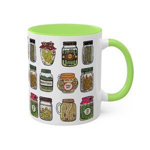 Pickle Jar Design Coffee Mug | Quirky Ceramic Foodie Cup Bild 9