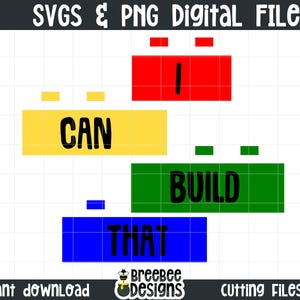 I Can Build That Building Blocks SVG | Kid Shirt SVG | Blocks svg | Building Block Party PNG | Block Birthday png | Funny Boy png |