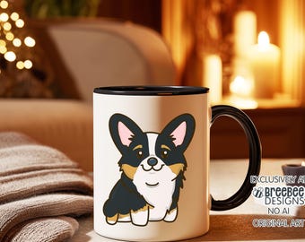 Tricolor Corgi Mug - Dog Breed Coffee Cup - Gift for Corgi Lovers