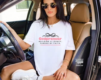 Woman Christian Business Owner Entrepreneur Tee | Faith-Based Small Business Shirt