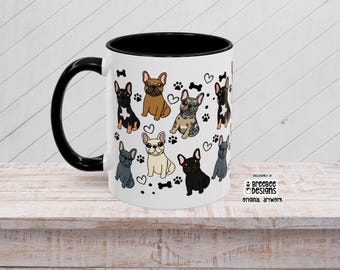 French Bulldog Coffee Mug | Accent Mug 11oz 15oz