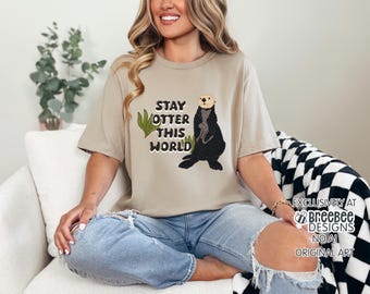 Sea Otter Graphic Tee – Cute Ocean Animal, Wildlife Shirt