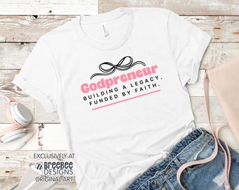 Woman Christian Business Owner Entrepreneur Tee | Faith-Based Small Business Shirt