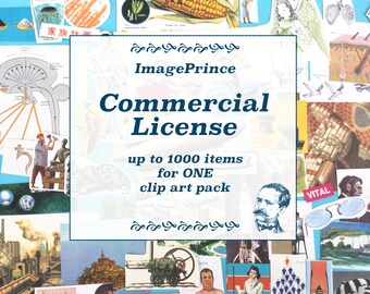 Kommersiell licens, upp till 1000 artiklar, för ett clipartpaket