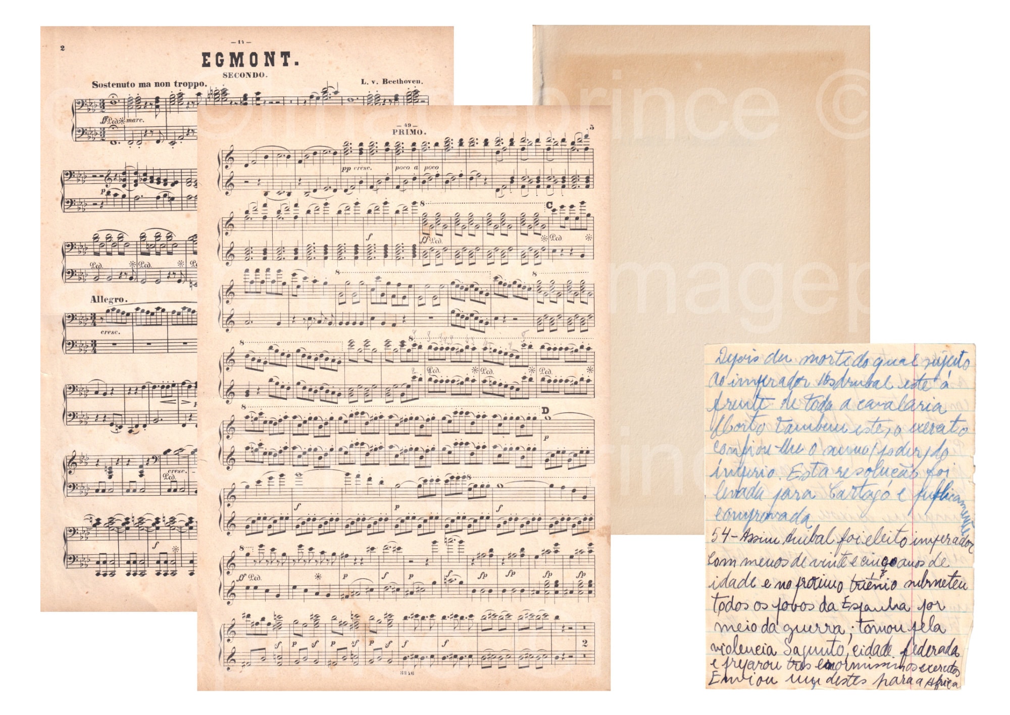 Digital Journal Kit - Vintage Paper Ephemera Pack of Old Book Pages ...