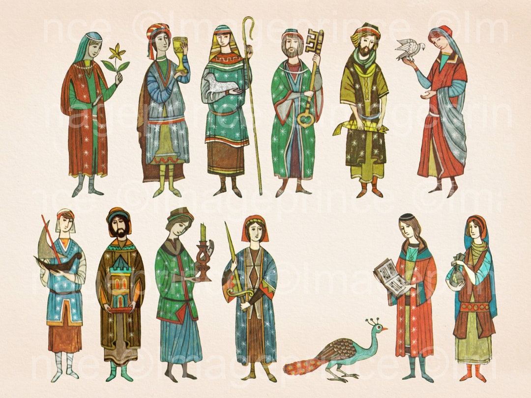 Bible Figures Clipart, 13 PNG Files, Religious Clipart, Bible Era ...