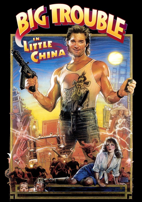Cult Classic Movie Print Big Trouble In Little China 1986 Etsy Ireland