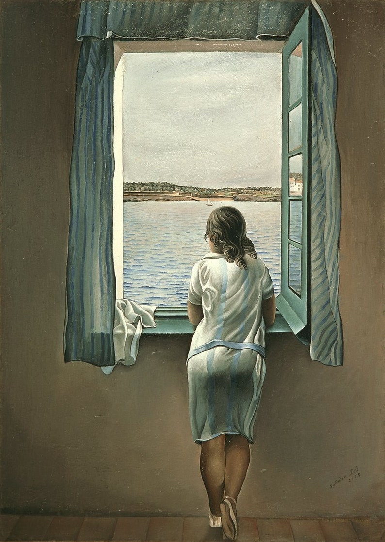 Meisje bij het raam Painting by Christiaan Kramm