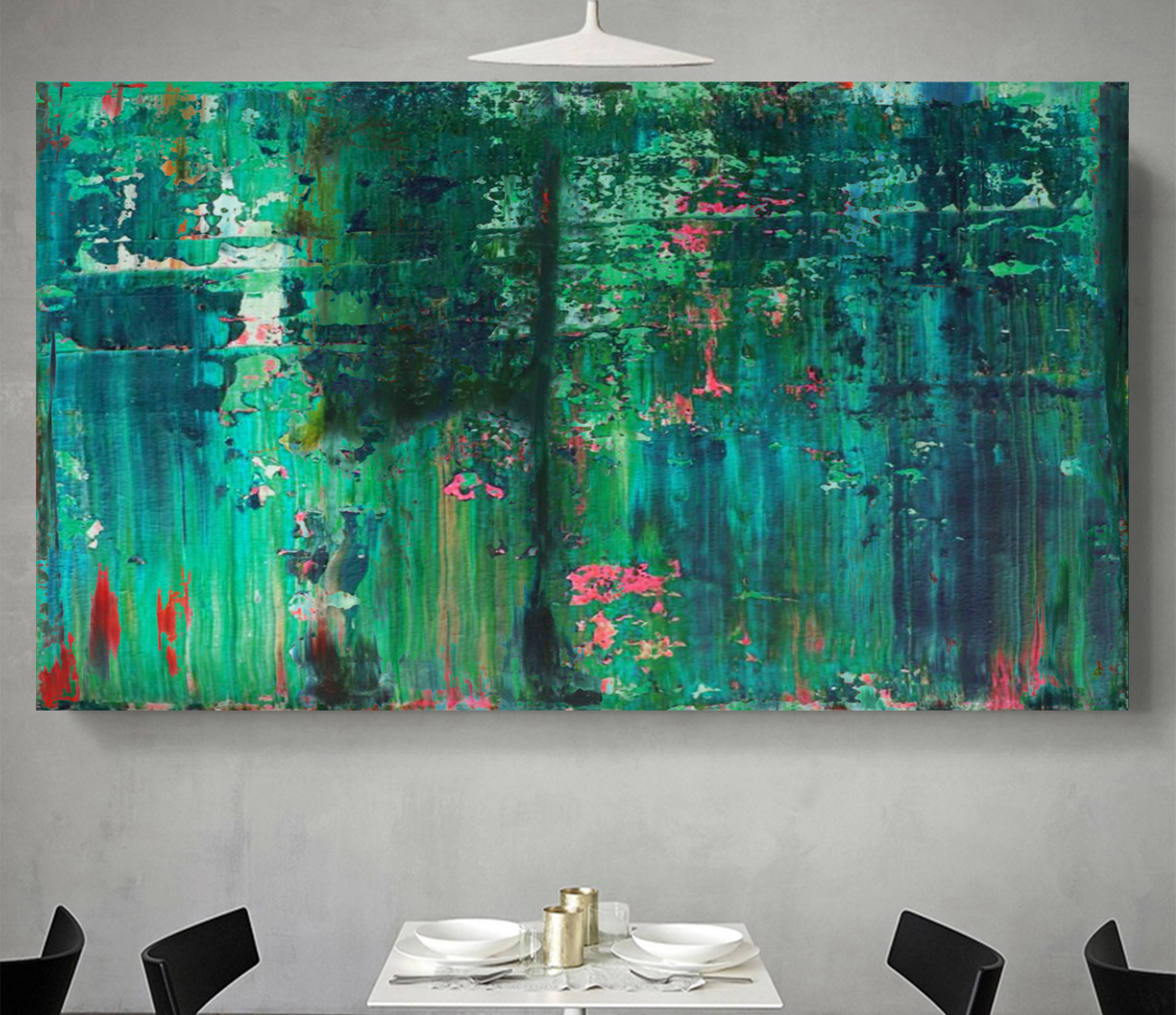 Blue And Green Abstract Painting