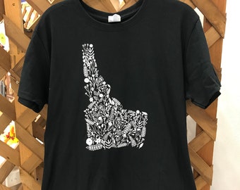 Custom Drawn Idaho T-Shirt