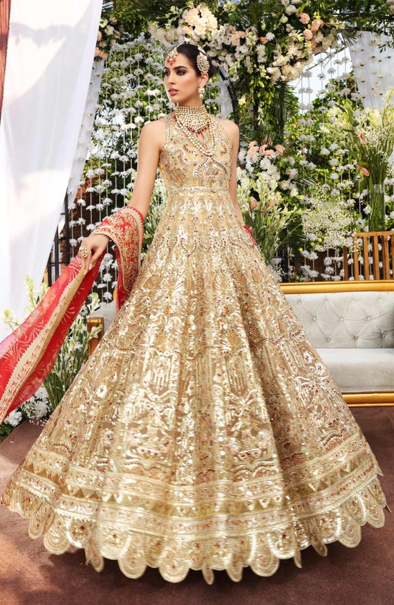 Bridal Maxi Handmade Embroidery Indian Dress Embroidered Lehenga Maxi Mehndi Dress Pakistani Designer Mayo Dress Sharara Fancy Etsy Canada