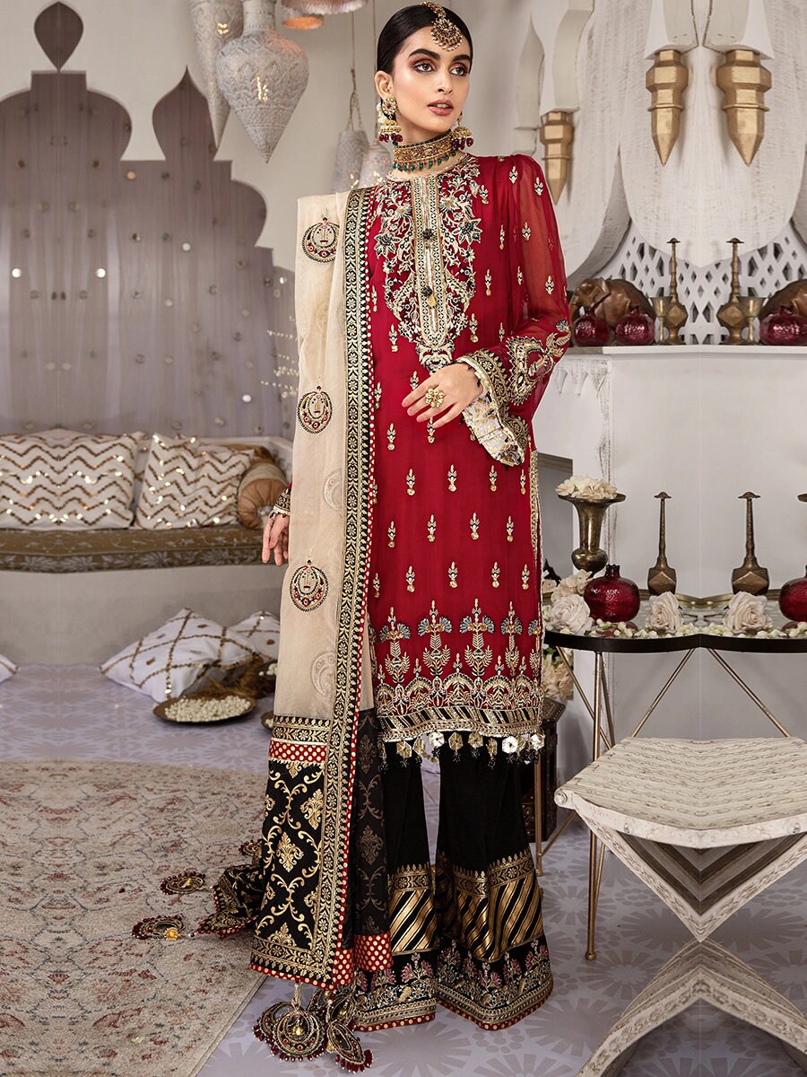 red eid dress