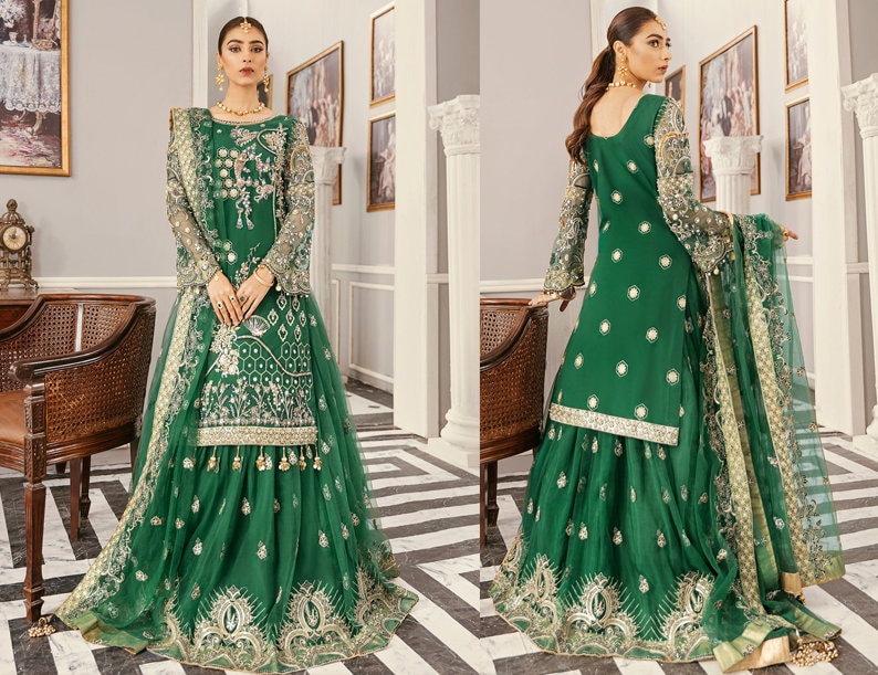 Green Wedding Dress Pakistani Dresses Images 2022
