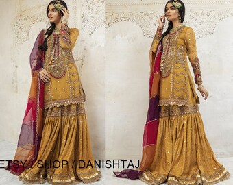 Pakistani Indian Wedding Mehndi Dresses 