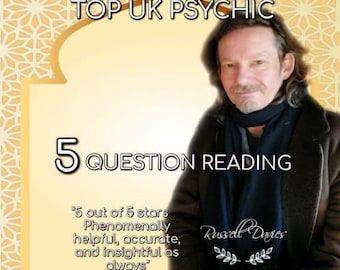 UK PSYCHIC 5 QUESTION In Depth Psychic Photo Reading 30 Years Experience Digital Download