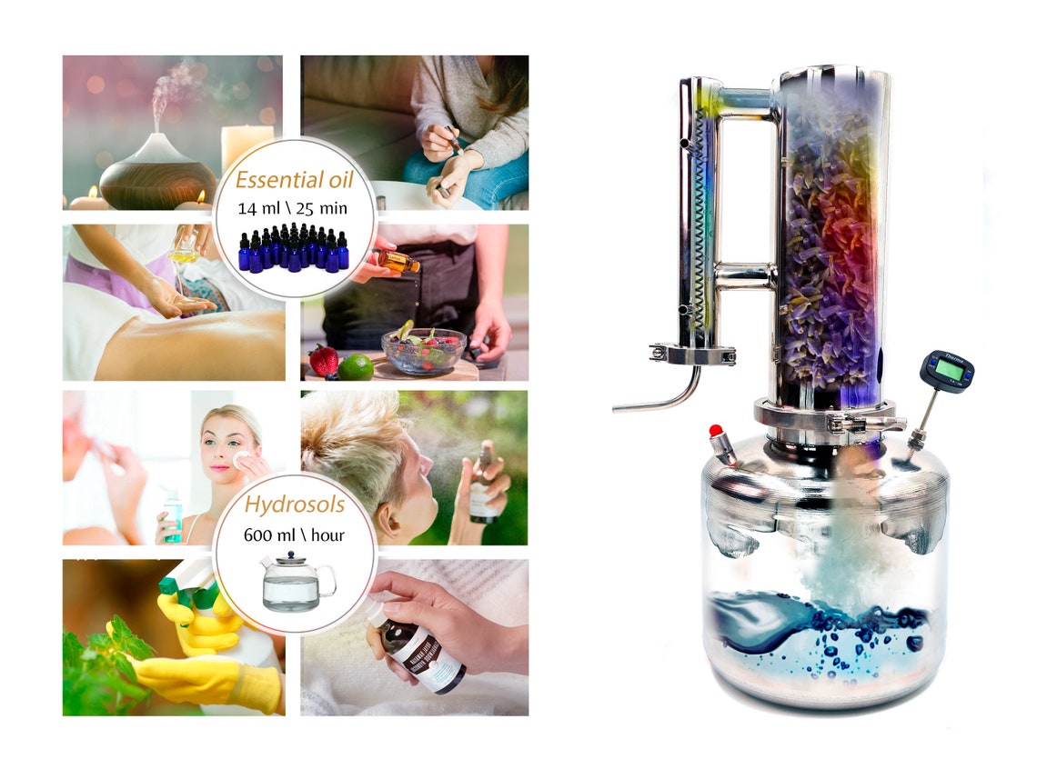 Essential oil extractor 5 L Distillation kit Herb distiller Etsy