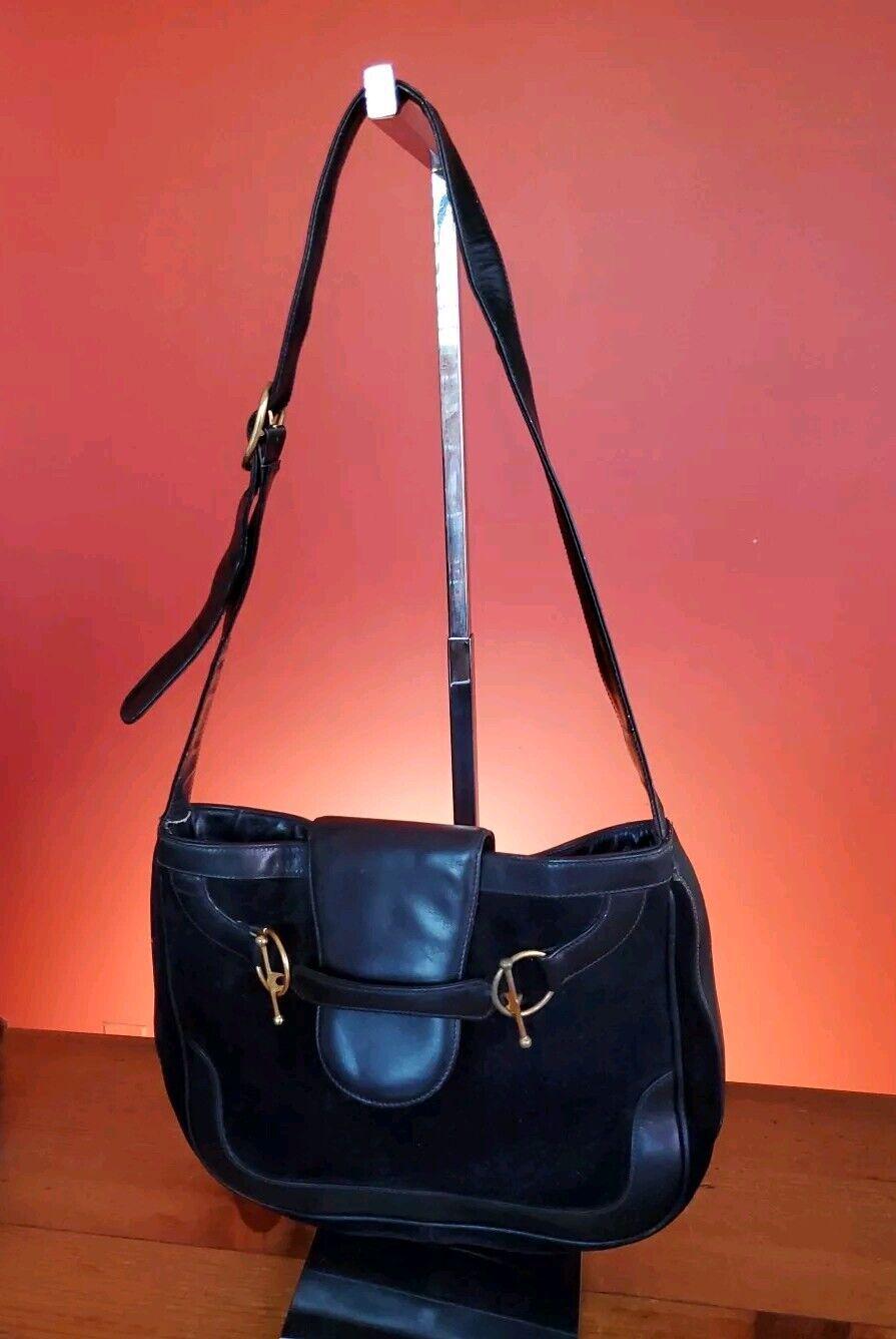 バッグ Old Gucci Black Leather One Shoulder Bag Vintage Black Leather Gucci Bag - Etsy