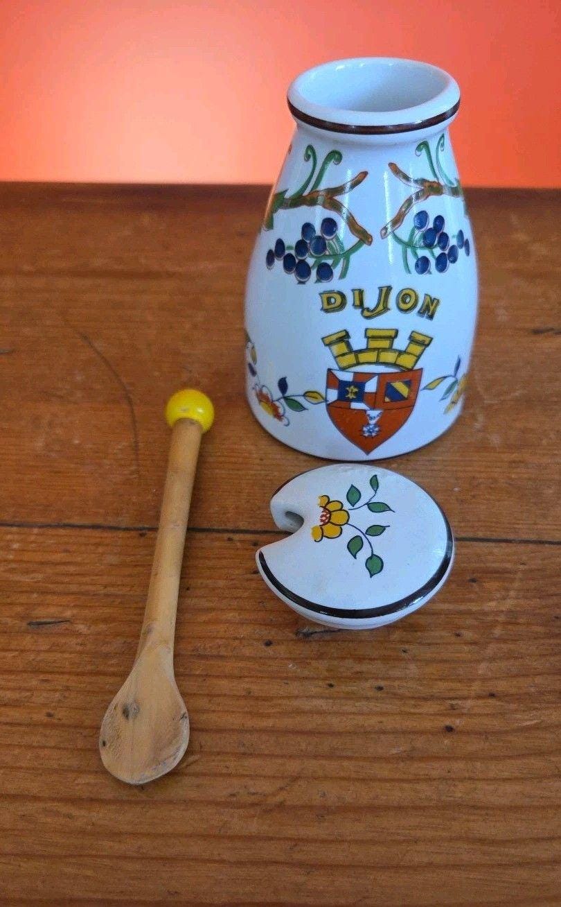 Dijon Mustard Jar - Etsy