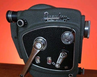 Vintage Beaulieu MR8 Reflex Control 8mm film camera Made in France C Mount