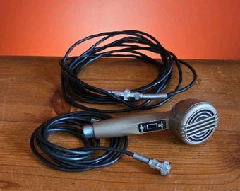 Vintage Astatic Model 200-S Velvet Voice Microphone With 15 Ft Extension Clean