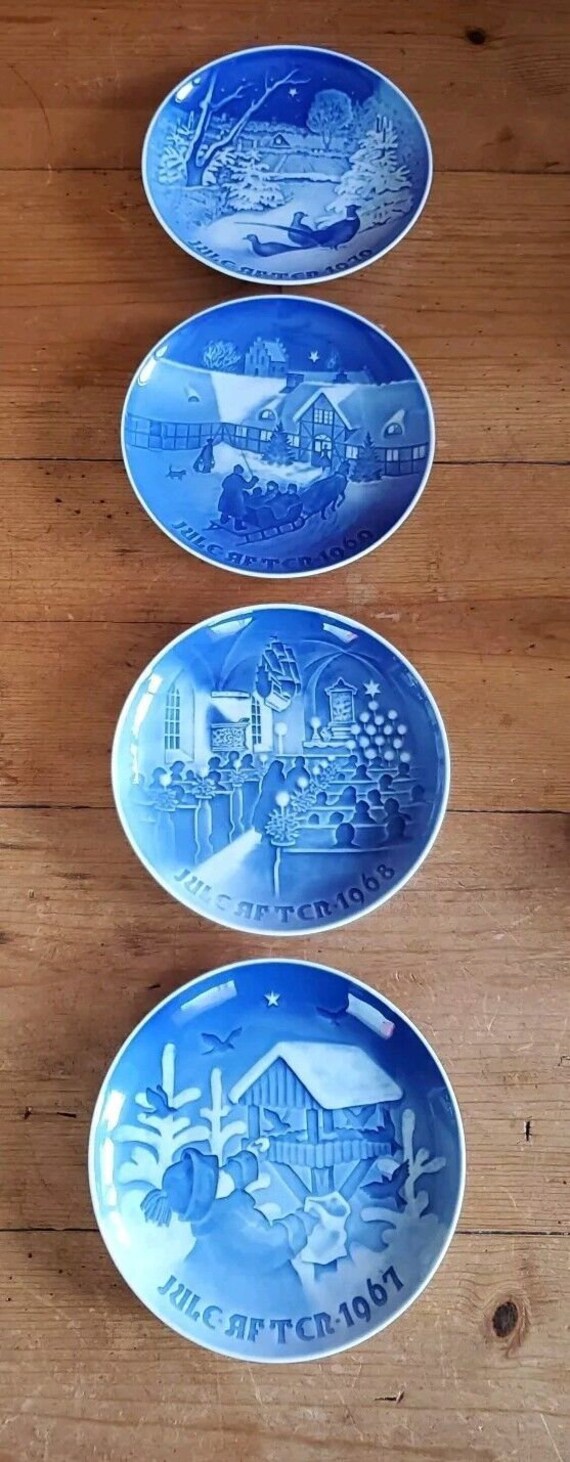 Bing & Grøndahl クリスマスプレート 70年代 7枚セット 7 Bing & Grondahl B&G Christmas Plates Copenhagen Denmark