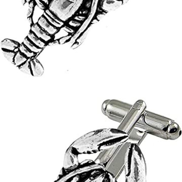 pp Lobster   made from fine English pewter cuff link or tie slide or the set or stick pin