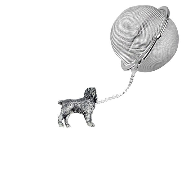 Different Spaniel 2inch Tea Ball Mesh Infuser Stainless Steel Sphere Strainer dog King Charles Cocker