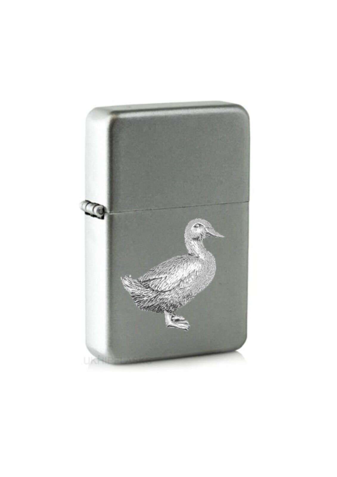 Ppb03 Duck on a Windproof Flip Top Petrol Star Brand Lighter