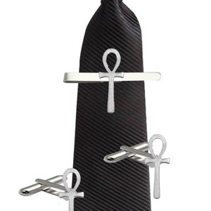 Ankh made from fine English pewter cuff link or tie slide or the set or stick pin code  code ppg63