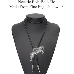Pewter Eventing horse Necklace Western Cowboy Necktie Bola Bolo Tie code ppe04 unisex line dancing cowboy Wild West