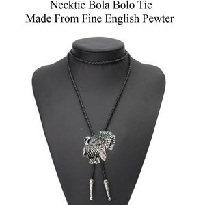 Pewter Turkey  Necklace Western Cowboy Necktie Bola Bolo Tie codeb17 unisex line dancing cowboy Wild West bird of prey