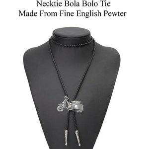 Pewter Scooter Collier Western Cowboy Necktie Bola Bolo Tie code ppt19 unisexe ligne de danse cow-boy Wild West