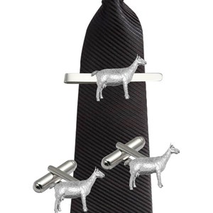 goat made from fine English pewter cuff link or tie slide or the set or stick pin code  codeppa22