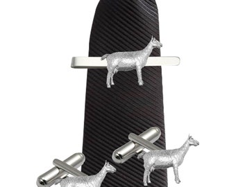 goat made from fine English pewter cuff link or tie slide or the set or stick pin code  codeppa22
