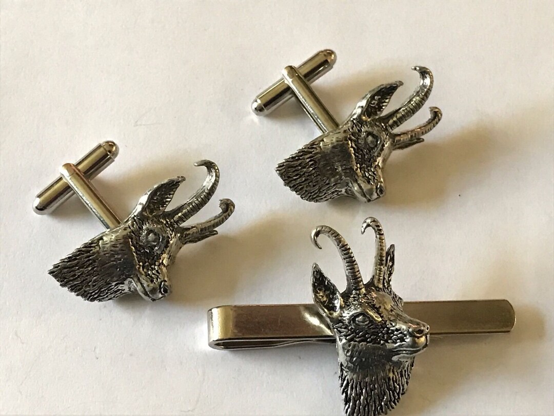 Chamois / Gams Made From Fine English Pewter Cuff Link or Tie Etsy