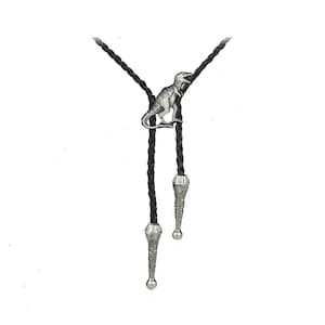 Pewter Tyrannosaurus Rex  Necklace Western Cowboy Necktie Bola Bolo Tie coder231 unisex line dancing cowboy Wild West