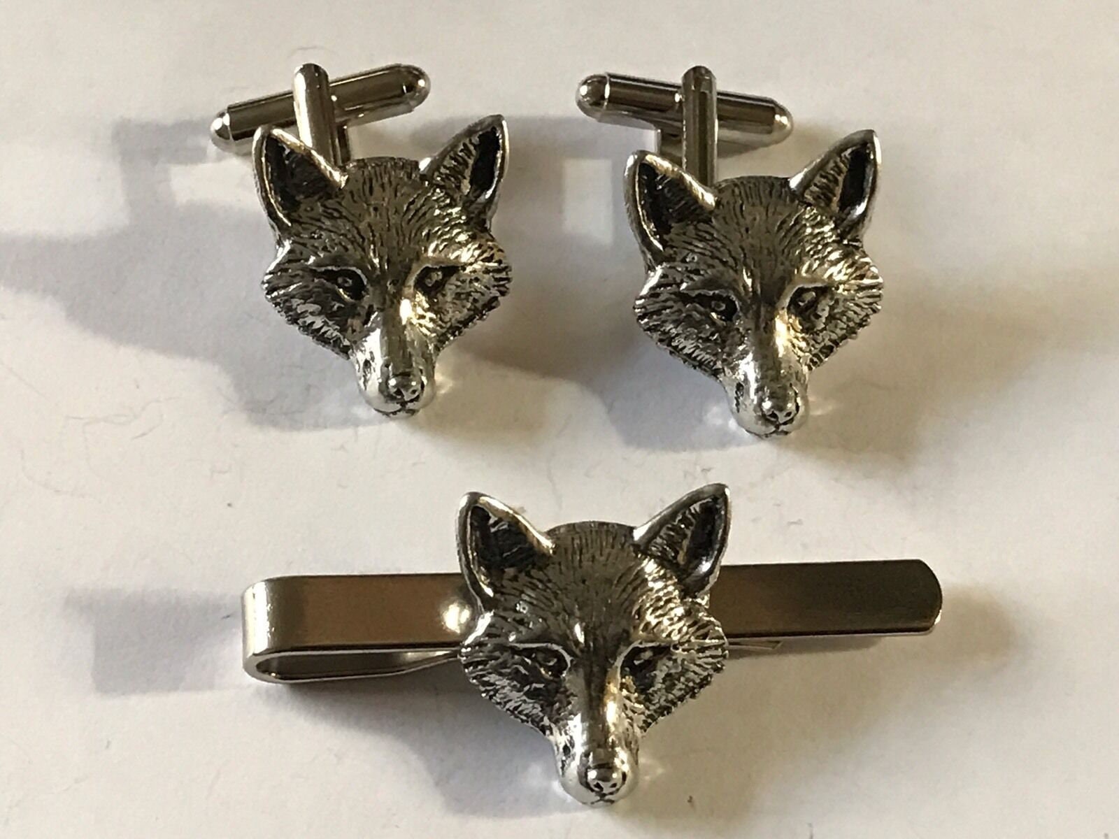 Fox Head Made From Fine English Pewter Cuff Link or Tie Slide - Etsy